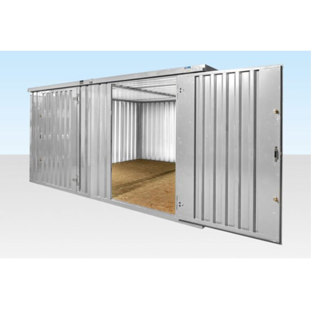 4M X 4.2M Side Linked Flat Pack Container Bundle (Galvanised) - Image 4